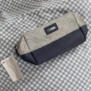 Gray and Black Toiletry Bag
